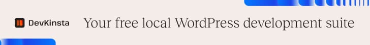 DevKinsta — Free WordPress Local Dev Tool