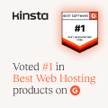 Kinsta G2 Best Hosting Award 2026