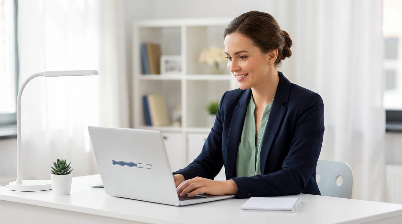 Teacher reviewing website hosting comparison options for classroom and school websites in 2026