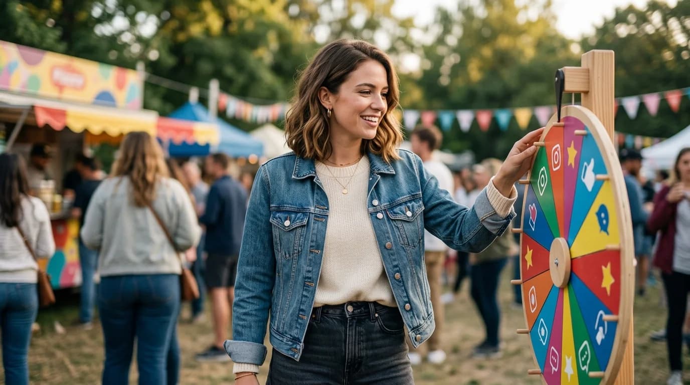 Free online name picker wheel with colorful segments showing secure and fair random selection process