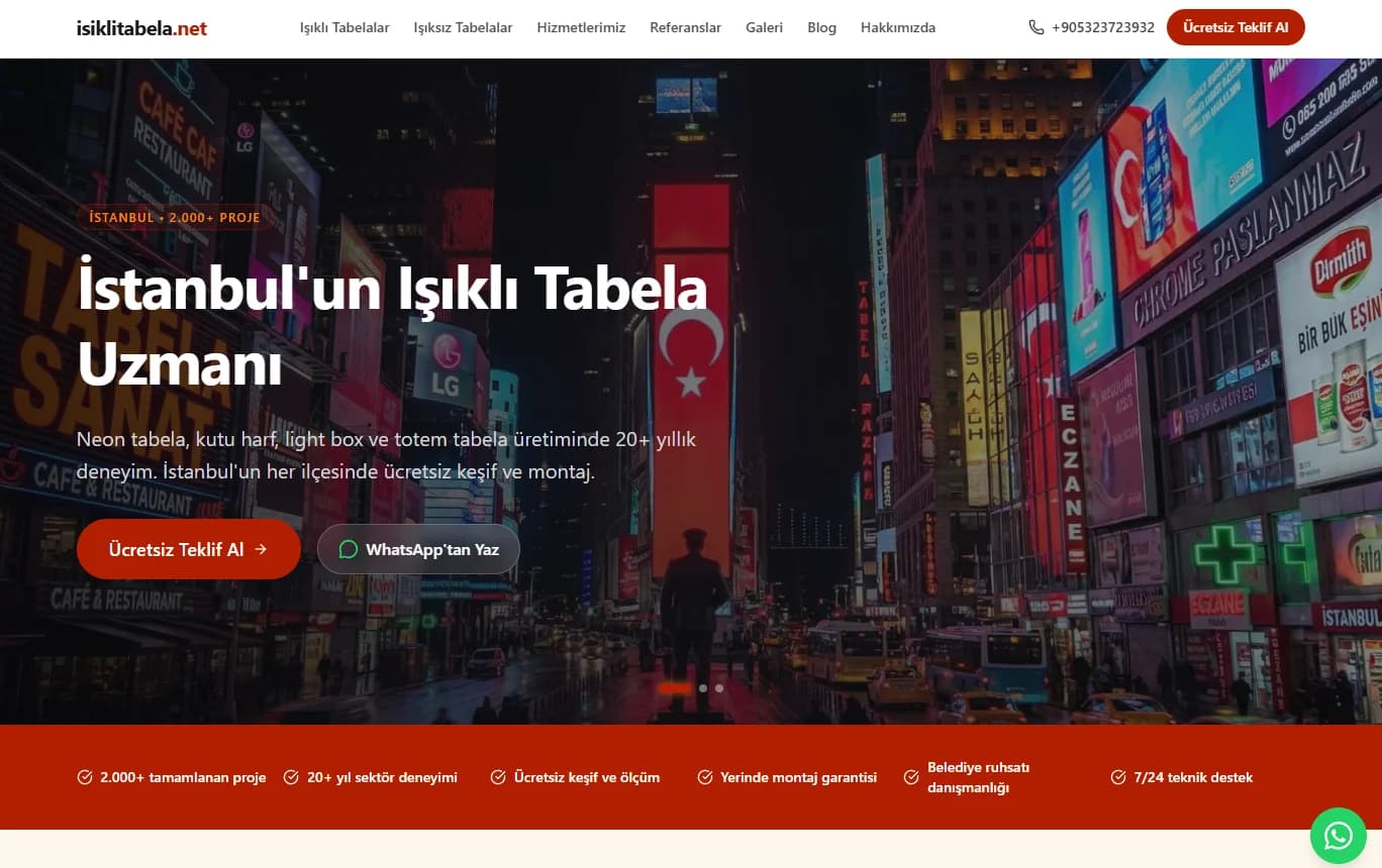 isiklitabela.net screenshot