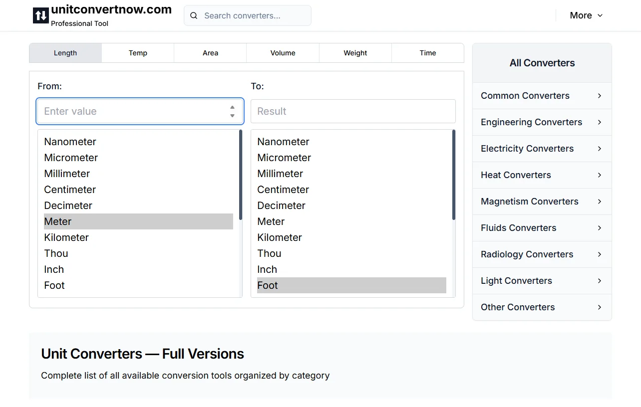 unitconvertnow.com screenshot